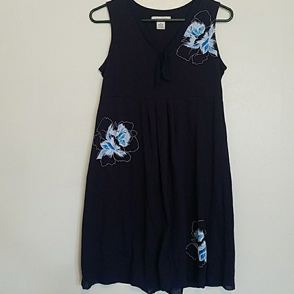 Liz Claiborne Dresses & Skirts - Liz Claiborne navy blue floral dress